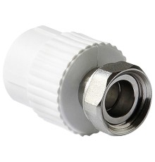 Муфта TEBO сер. PP-R с накидной гайкой 20x1/2" (50/300), арт. 031021701