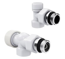 Набор термостатический осевой Royal Thermo Design 1/2"М30х1,5 (Белый)