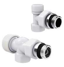 Набор термостатический осевой Royal Thermo Design 1/2"М30х1,5 (Белый)