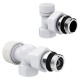 Набор термостатический осевой Royal Thermo Design 1/2"М30х1,5 (Белый)