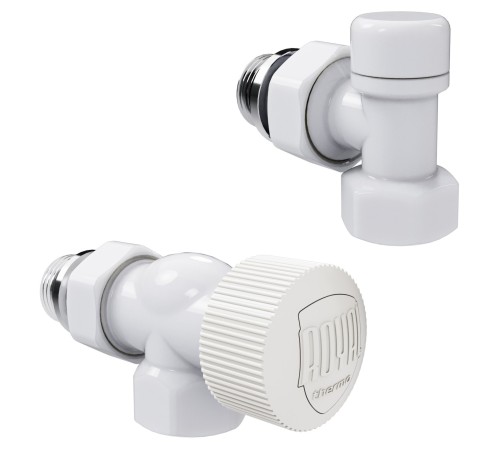 Набор термостатический осевой Royal Thermo Design 1/2"М30х1,5 (Белый)