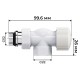 Набор термостатический осевой Royal Thermo Design 1/2"М30х1,5 (Белый)