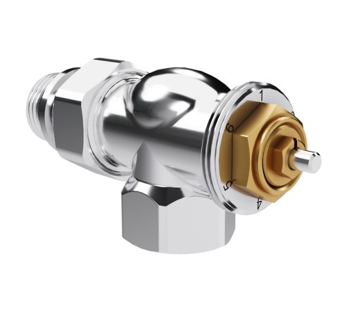 Набор термостатический осевой Royal Thermo Design 1/2"М30х1,5 (Хром)