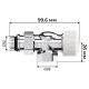 Набор термостатический осевой Royal Thermo Design 1/2"М30х1,5 (Хром)