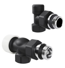 Набор термостатический осевой Royal Thermo Design 1/2"М30х1,5 (Черный)