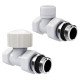Набор термостатический прямой Royal Thermo Design 1/2"М30х1,5 (Белый)