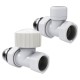 Набор термостатический прямой Royal Thermo Design 1/2"М30х1,5 (Белый)