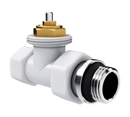 Набор термостатический прямой Royal Thermo Design 1/2"М30х1,5 (Белый)