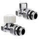Набор термостатический прямой Royal Thermo Design 1/2"М30х1,5 (Хром)