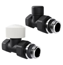 Набор термостатический прямой Royal Thermo Design 1/2"М30х1,5 (Черный)