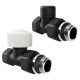 Набор термостатический прямой Royal Thermo Design 1/2"М30х1,5 (Черный)