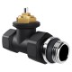 Набор термостатический прямой Royal Thermo Design 1/2"М30х1,5 (Черный)