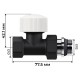 Набор термостатический прямой Royal Thermo Design 1/2"М30х1,5 (Черный)