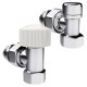 Набор термостатический угловой Royal Thermo Design 1/2"М30х1,5 (Хром)