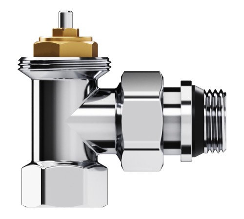 Набор термостатический угловой Royal Thermo Design 1/2"М30х1,5 (Хром)