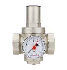 Редуктор давления VARMEGA 1", PN25, поршневой, с присоединением к манометру, VM12703