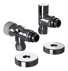 Набор термостатический осевой Royal Thermo Design Pro 15мм М30х1,5 (Хром)
