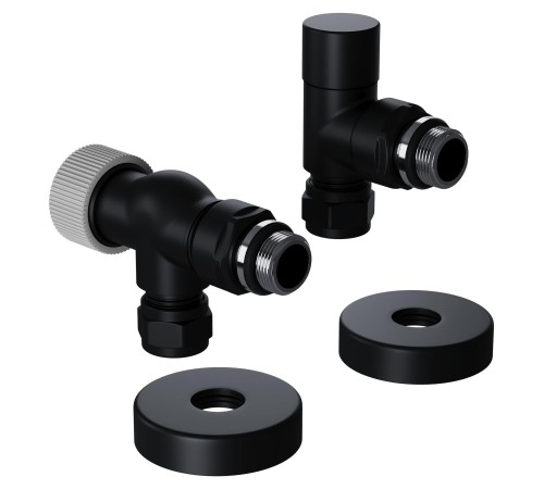 Набор термостатический осевой Royal Thermo Design Pro 15мм М30х1,5 (Черный)