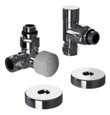 Набор термостатический трехосевой Royal Thermo Design Pro 15мм М30х1,5 (Хром)