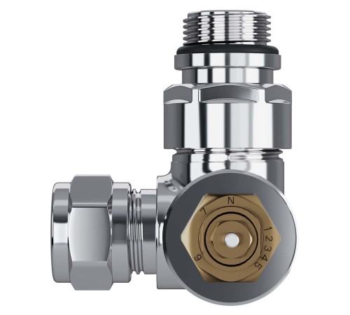 Набор термостатический трехосевой Royal Thermo Design Pro 15мм М30х1,5 (Хром)