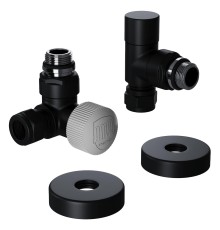 Набор термостатический трехосевой Royal Thermo Design Pro 15мм М30х1,5 (Черный)