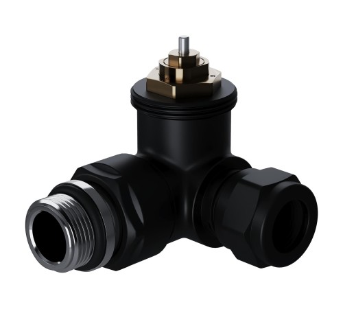 Набор термостатический трехосевой Royal Thermo Design Pro 15мм М30х1,5 (Черный)