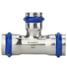 Тройник VARMEGA раструбный Inox Press переходной 28x15x28