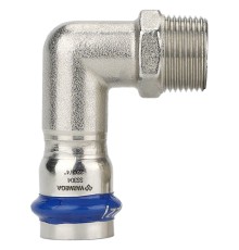 Угольник VARMEGA раструбный Inox Press НР 22x3/4"