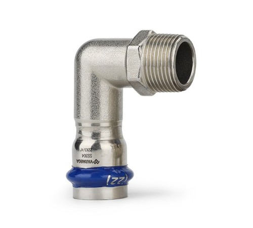 Угольник VARMEGA раструбный Inox Press НР 22x3/4"