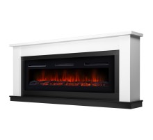 Каминокомплект:Очаг Electrolux Infinity EFP/P-1600ULS, портал Canto Long белый, черный