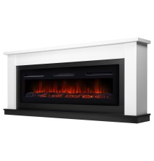 Каминокомплект:Очаг Electrolux Infinity EFP/P-1600ULS, портал Canto Long белый, черный