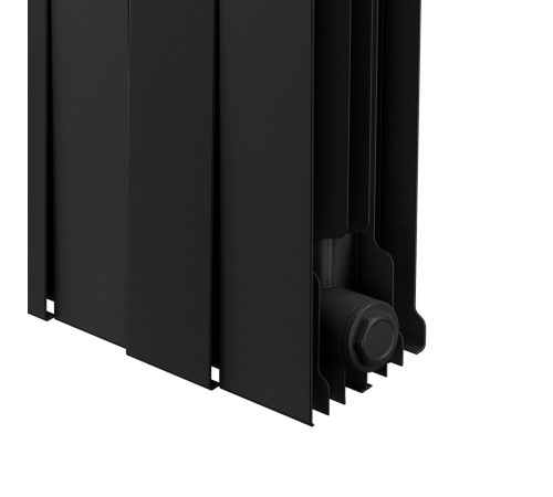 Радиатор биметаллический Royal Thermo PianoForte 200 Чёрный - 16 секц.