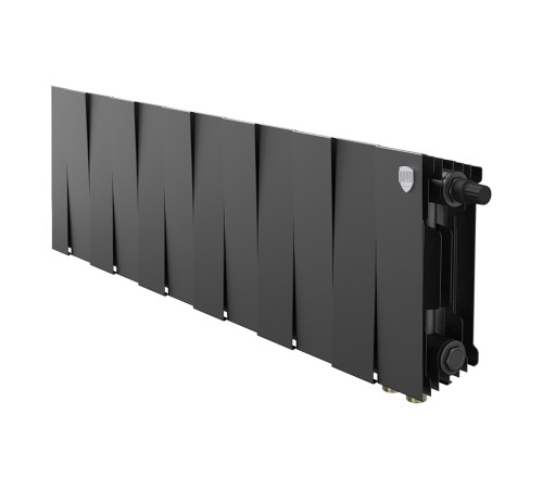Радиатор биметаллический Royal Thermo PianoForte 200 Чёрный VR80- 12 секц.
