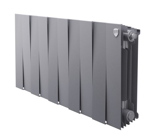 Радиатор биметаллический Royal Thermo PianoForte 300 Серебристый - 10 секц.
