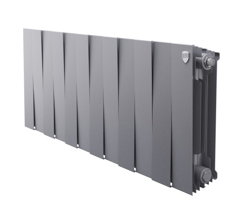 Радиатор биметаллический Royal Thermo PianoForte 300 Серебристый - 12 секц.
