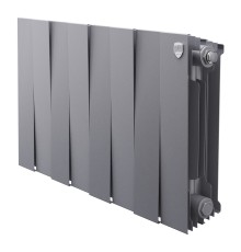 Радиатор биметаллический Royal Thermo PianoForte 300 Серебристый - 8 секц.