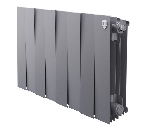 Радиатор биметаллический Royal Thermo PianoForte 300 Серебристый - 8 секц.
