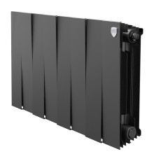 Радиатор биметаллический Royal Thermo PianoForte 300 Чёрный - 8 секц.