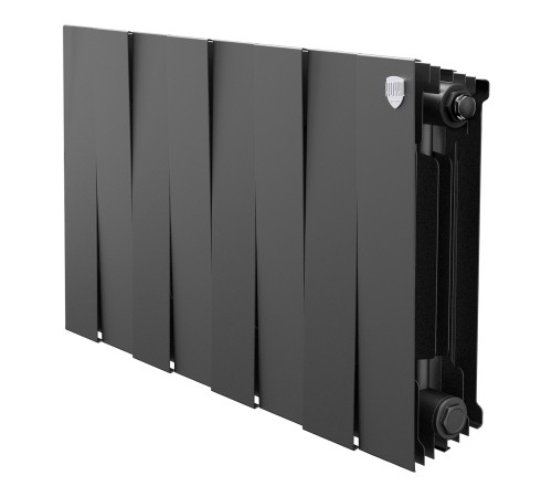 Радиатор биметаллический Royal Thermo PianoForte 300 Чёрный - 8 секц.