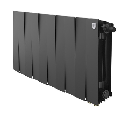 Радиатор биметаллический Royal Thermo PianoForte 300 Чёрный VR80 - 10 секц.