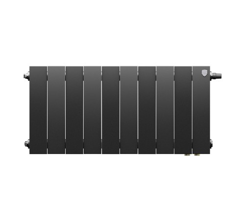 Радиатор биметаллический Royal Thermo PianoForte 300 Чёрный VR80 - 10 секц.