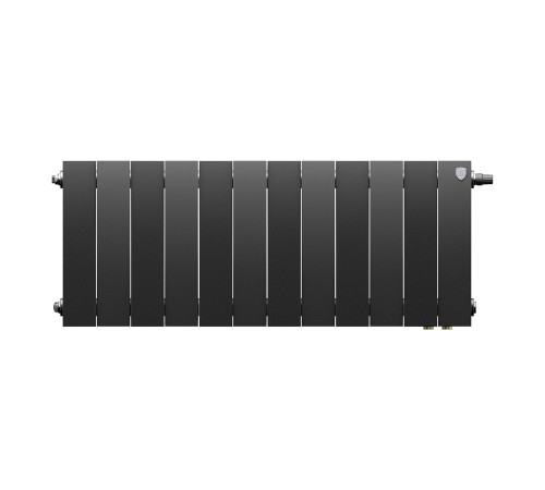 Радиатор биметаллический Royal Thermo PianoForte 300 Чёрный VR80 - 12 секц.