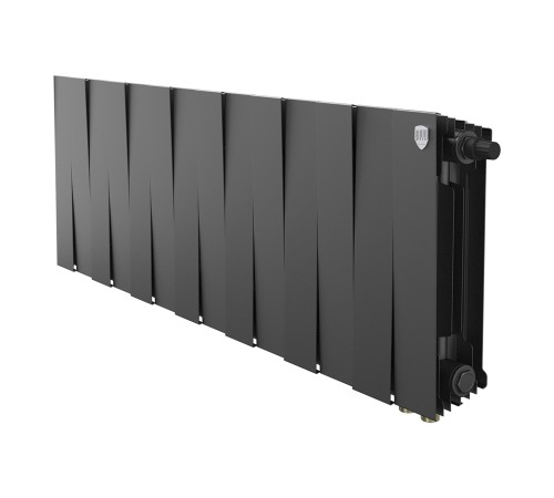 Радиатор биметаллический Royal Thermo PianoForte 300 Чёрный VR80 - 14 секц.