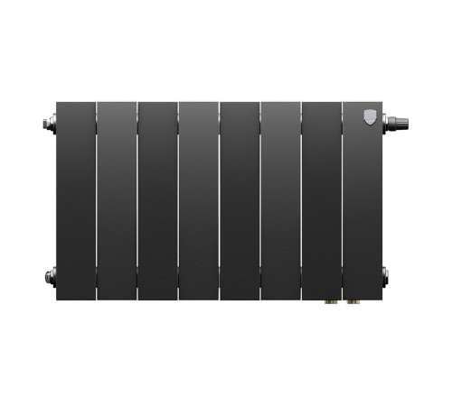 Радиатор биметаллический Royal Thermo PianoForte 300 Чёрный VR80 - 8 секц.