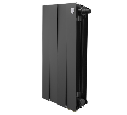 Радиатор биметаллический Royal Thermo PianoForte 500 Чёрный VR80 - 4 секц.