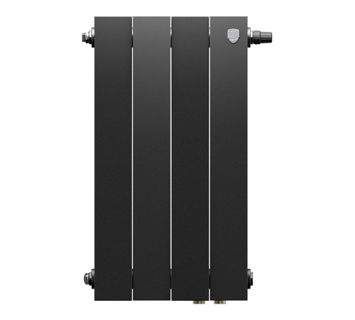 Радиатор биметаллический Royal Thermo PianoForte 500 Чёрный VR80 - 4 секц.