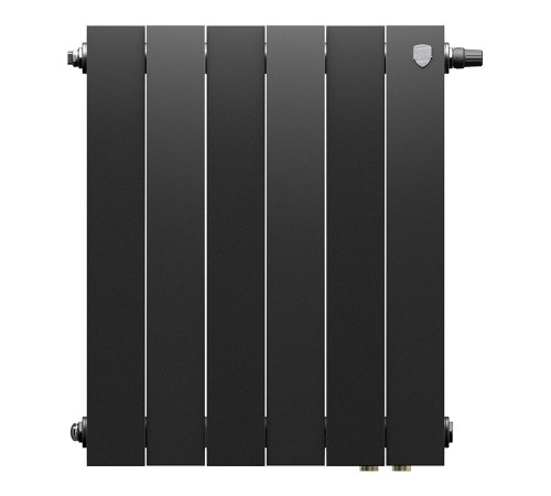 Радиатор биметаллический Royal Thermo PianoForte 500 Чёрный VR80 - 6 секц.