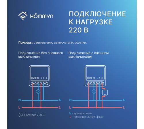 Модуль реле HOMMYN с сухим контактом 1 канал DCRLZBN01