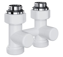 Узел нижнего подключения Royal Thermo Design прямой 1/2"х3/4" EK (белый)