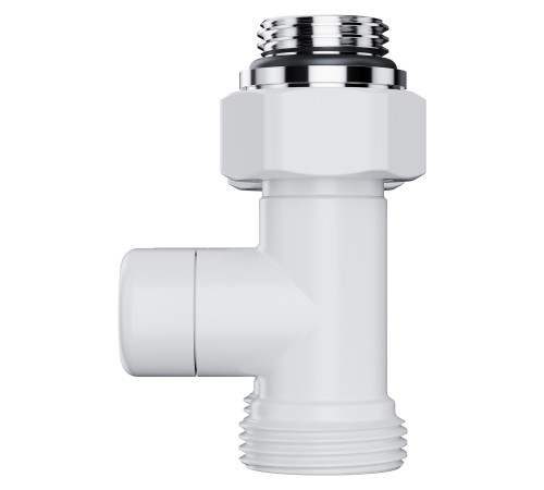 Узел нижнего подключения Royal Thermo Design прямой 1/2"х3/4" EK (белый)